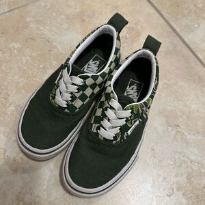 Green multi pattern Vans Sz 12C